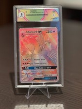 Pokemon Charizard GX Hyper rainbow 150/147 - Ombre Infuocate GRAAD 8 ITA NM +
