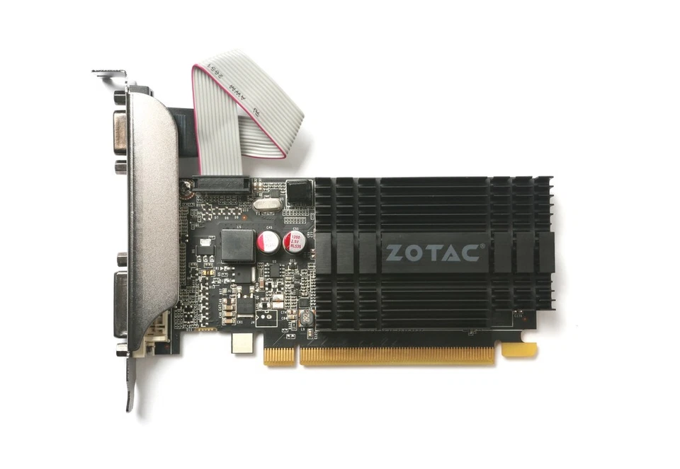 Scheda video nvidia geforce gt 710 1GB gddr3 grafica pci express hdmi vga dvi pc - Immagine 3 di 4