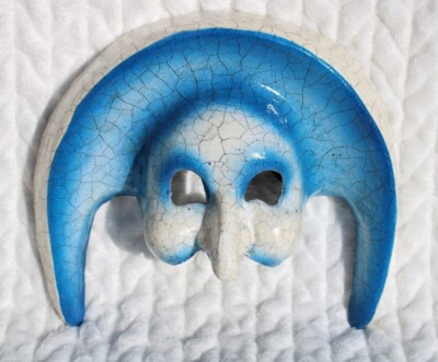 Cirque Du Soleil ''O'' Alchemist handmade paper mache mask by Franco Cecamore