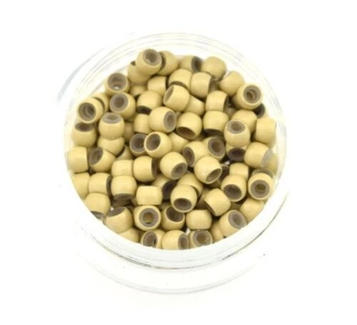 NANO Beads Micro Rings Silicone Lined Hair Extension Loop 3MM 100/200/400/1000UK