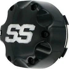 I.T.P. SS Alloy Center Cap 4/110 and 4/115 Bolt Pattern Black Ops