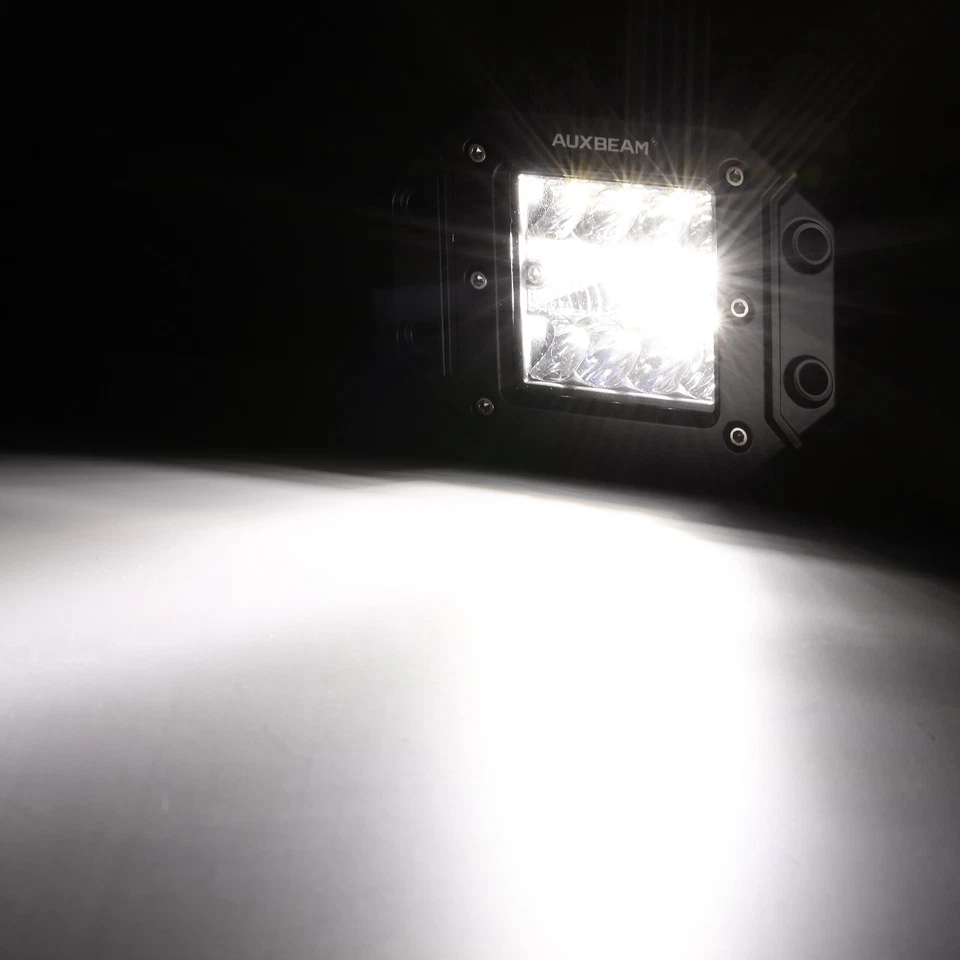 Auxbeam 84W 5 Inch Flush Mount Led Spot Pods Ditch Light For Truck Jeep Car ATV - Image 4 of 4