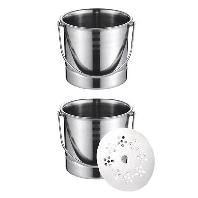 Eiskühl Eiskübel mit Griff, Getränk Edelstahl Champagner Getränk