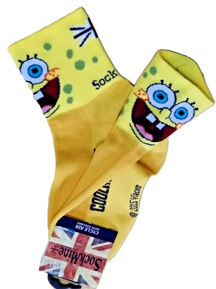 Sponge Bob SquarePants Socks Mens ladies ankle socks cycling 2 sizes Sports