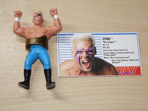 WWF / WCW Galoob Wrestling Action Figure - Sting -...