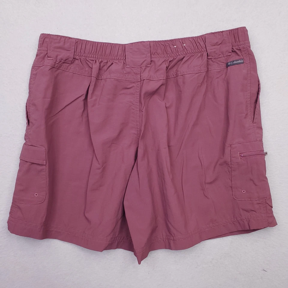 Pantalones Cortos Columbia Para Mujer Grandes Púrpura Carga Utilidad Aire Libre Senderismo Pesca Foto 4 de 4