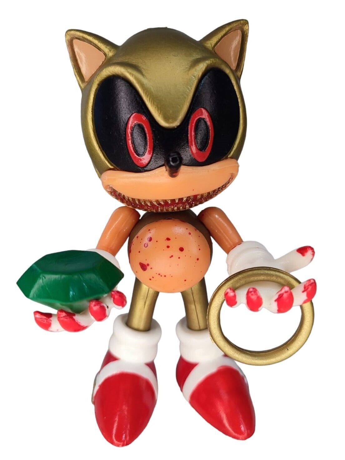 Sonic.exe gold Creepy Pasta 6 action toy figure Mexican Bootleg