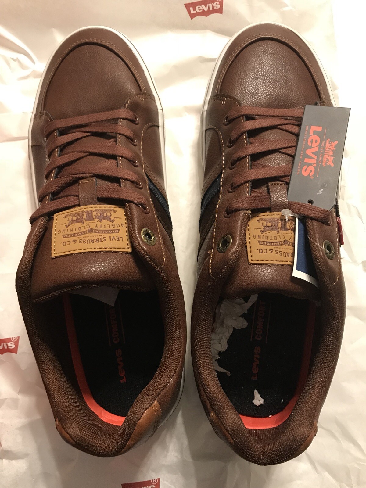 Levi's Men's Comfort Shoes Leather Upper Size 12 Brown for sale online |  eBay