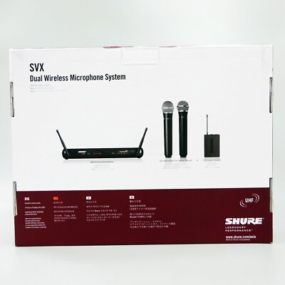 配信機器・PA機器・レコーディング機器 SHURE SVX Wireless Microphone System SHURE Wireless System SVX Series SVX288/PG28 Handheld Transmitter
