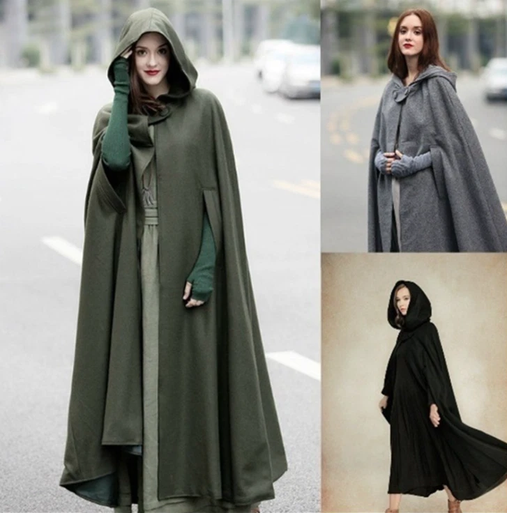 Cape coat with hood sale