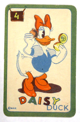 scarce 1940's DAISY DUCK Walt Disney Card from DONALD DUCK game | eBay