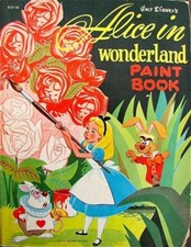 Alice in Wonderland Painting the Roses Red 8x10 Craft Quilt Cotton Fabric Block