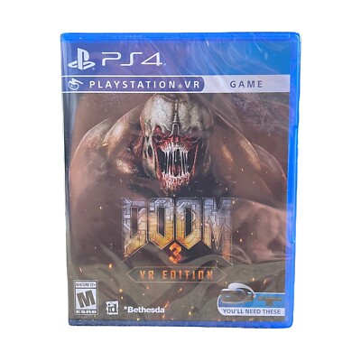 Doom 3 VR Edition PS4 Playstation 4 Game New Sealed Rare Free Shipping