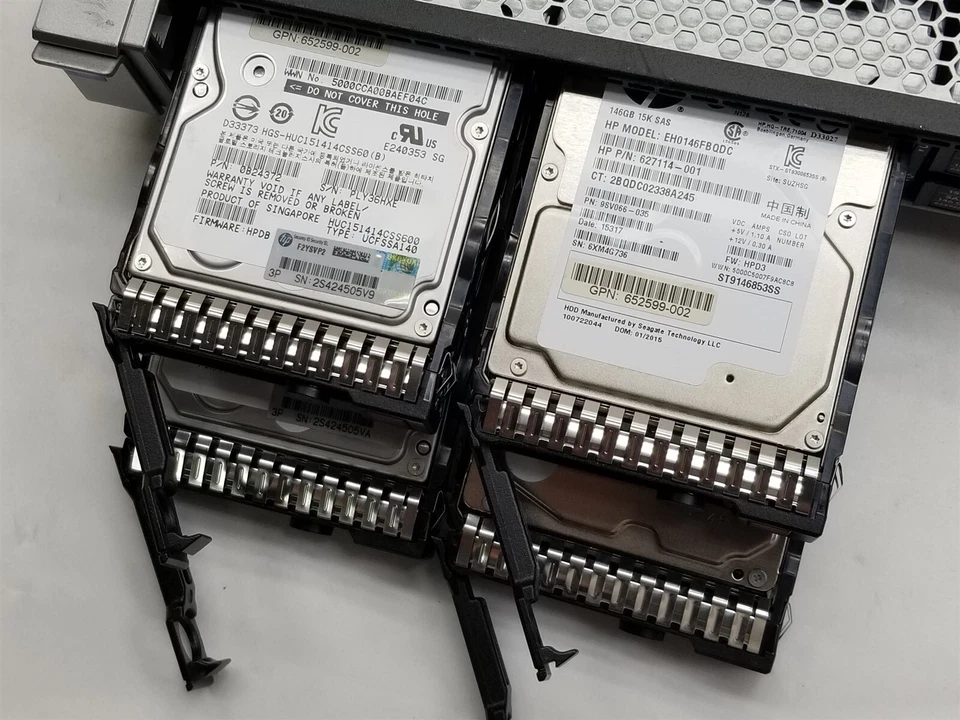 HP Proliant DL360 Gen9 Server E5-2630 v3 2.40GHz CPU 8GB RAM 4*146GB HDD P440ar - Image 4 of 4