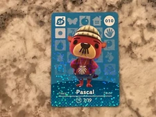 Pascal 010 Animal Crossing Amiibo Authentic Nintendo Mint Card From Series 1
