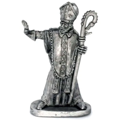 Medieval Bishop 28mm Metal Unpainted