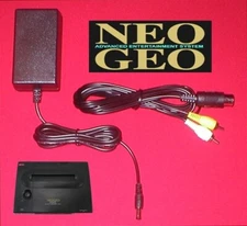 10V AC Adapter Power Supply & AV Cable for SNK Neo Geo AES PRO-POW 3 Console NEW