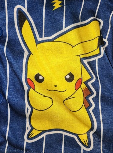 Pokémon Pajamas Kids PJs Boys Pikachu 2 PC Set Sleepwear Blue Navy XS (4/5) - Picture 7 of 11