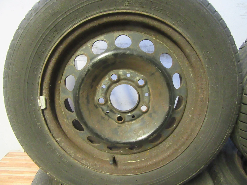 4x SOMMERREIFEN auf STAHLFELGEN + BMW 3er E36 + 6x15 185 65 15 5x120 + 1059007 - Bild 3 von 4