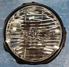 Headlamp Headlight Bucket Round 7" 9007LL Bulb Glass Classic Conversion 12V 55W