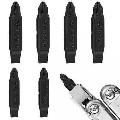 6Pack DoubleSided Screwdriver Bits Compatible with Leatherman MultiTools   #1...
