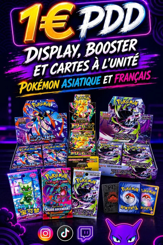 Boxbreak Abyss Eye M5 + ME05 & Cartes à l'unité - Pokemon Japonais + FR
