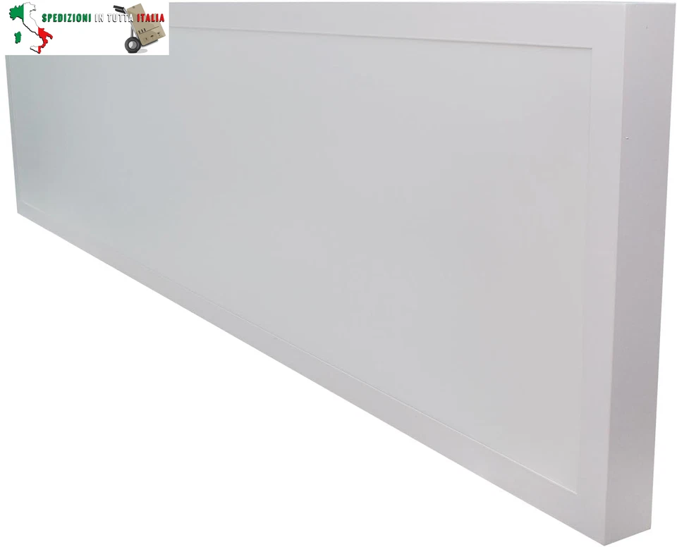 Plafoniera LED CCT 40W Rettangolare 120x30 cm da 3000K a 6500K per Ufficio - Immagine 4 di 4
