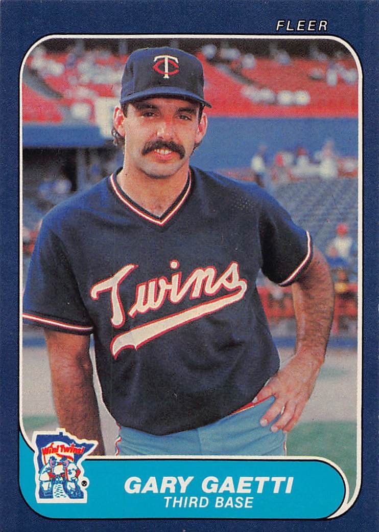 1986 Fleer - Gary Gaetti #394 Twins