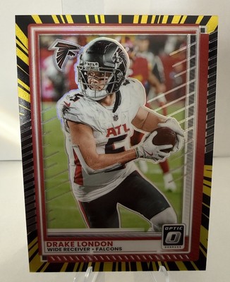2025 Panini Donruss Optic DRAKE LONDON Electricity /75 Atlanta Falcons #153