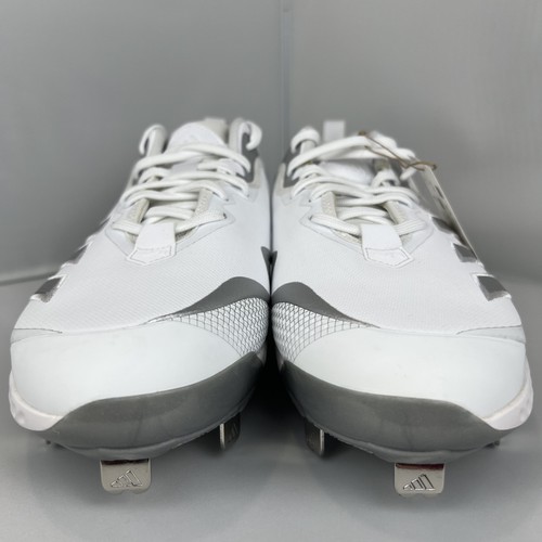 Botines de béisbol Adidas Icon 6 rebotes blancos plateados metálicos para hombre 11 CAJA DAÑADA - Imagen 2 de 10