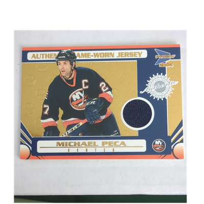 #ad Pacific 2003 04 Prism Game Worn Jersey Michael Peca Islanders #128 1185 $1.85