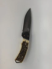 Elk Ridge Fixed Blade Lazer Cut Deer logo Bone Handle 3CR13 Stainless