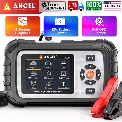 Check Engine ABS SRS Transmission OBD2 Scanner Car Diagnostic Tool Code Reader - Picture 1 of 13