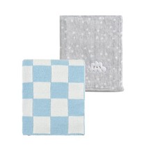 Cozy 30x40 Fluffy Baby Blankets for Infants and Toddlers - Grey Cloud Blue