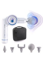 Reathlete FOLD Interchangeable Folding Massage Therapy Gun for Athletes, White