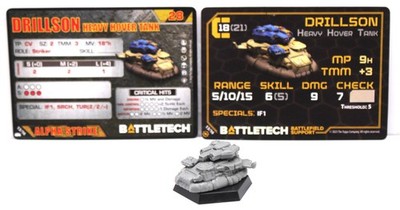 Battletech Catalsyt Labs Drillson Heavy Hover Tank - NEW with Cards