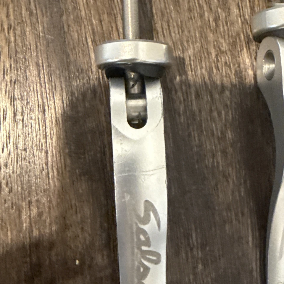 Juego de brochetas Salsa Ti plateadas QR 11/135 como nuevas con logotipo salsa vintage MTB hechas en Estados Unidos años 90 Foto 4 de 4