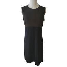 Banana Republic Brown & Black Colorblock Shift Dress Size 8