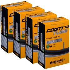 Continental 700x32 4 Pack Schrader Inner Tubes Durable Butyl Rubber Cycling
