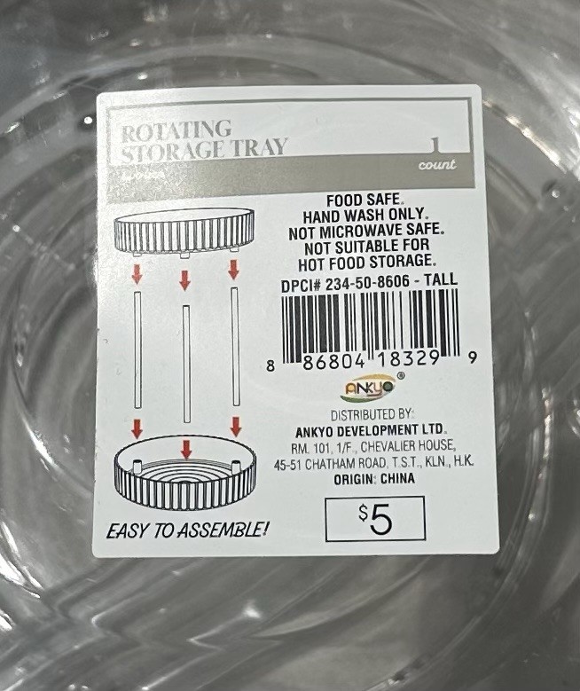 Clear Rotating Makeup Organizer