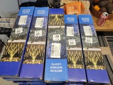 Meteor Shower Lights 30cm LED Waterproof Blue Christmas Lights with 10 Tubes