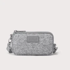 Dagne Dover Mara Neoprene Gray Phone Sling Crossbody Bag Mini EUC