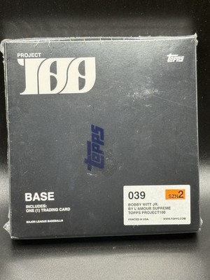 2022 Topps Project 100 Bobby Witt Jr. by L'amour Supreme Rc Factory Sealed