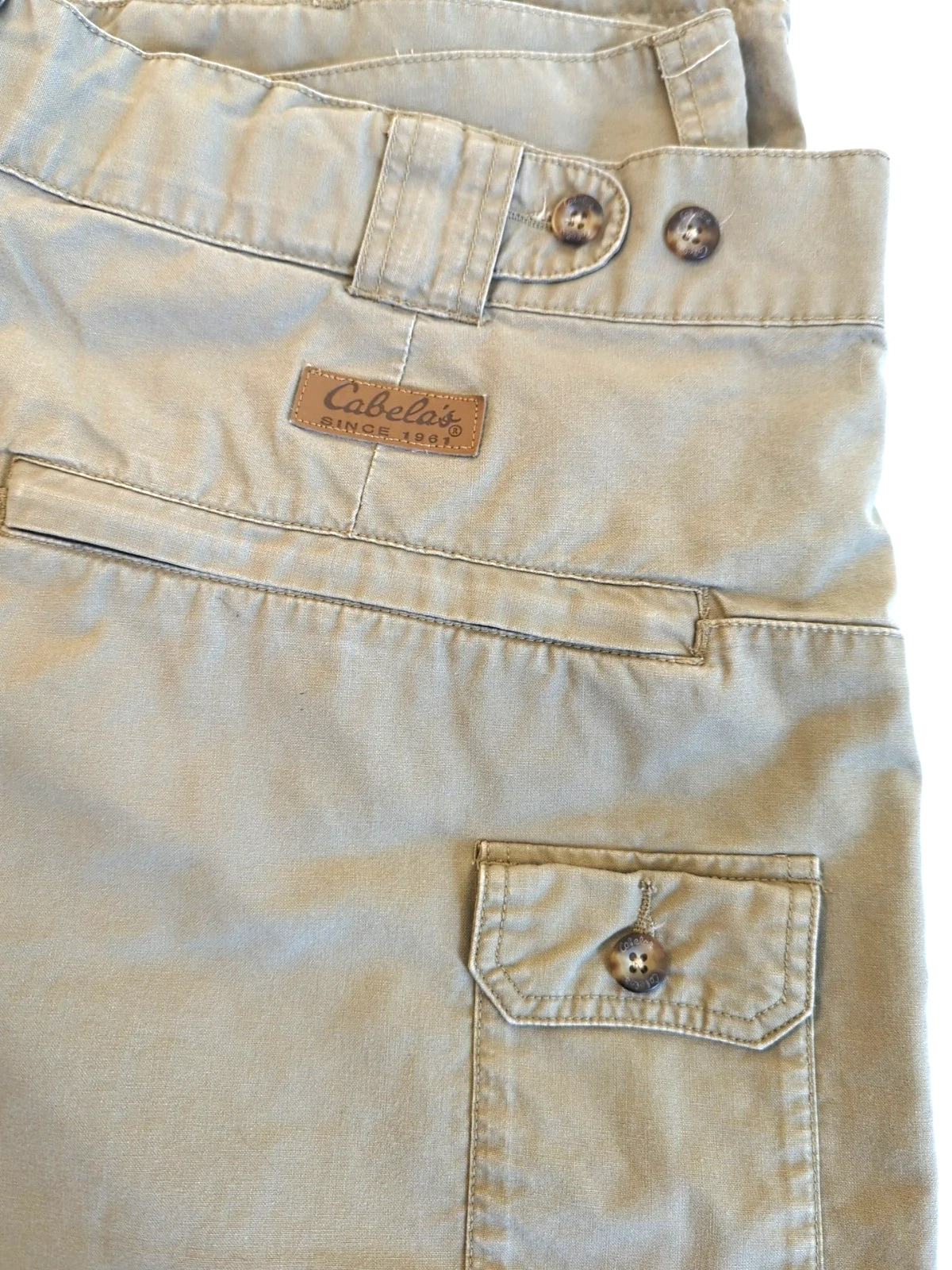 Cabela's Outdoor Pants Men 48 Convertible Olive Green Hiking Camping Boating