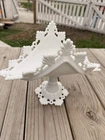 Rare Vintage Westmoreland White Milk Glass Ring and Petal Banana Boat 14" NICE!