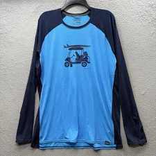 Patagonia Capilene Base Layer 3 Midweight Men’s 2XL Crew Blue Navy ColorBlock