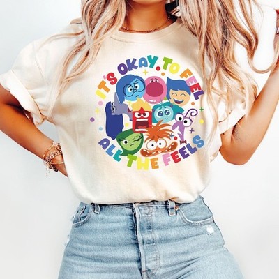 It's Okay To Feel All The Feels Shirt, İnside Out T-Shirt, Therapy Shirt