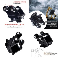 Mini Excavator Quick Hitch Coupler Attachment - Fits 0.8-2 ton Excavator - US