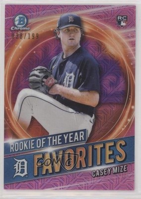 2021 Bowman Mega Box Pink Mojo Refractor 38/199 Casey Mize #RRY-CM RC 1k9t