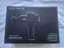 Black Marlin Massage Gun Deep Tissue Percussion Muscle 30 Speed Massager new